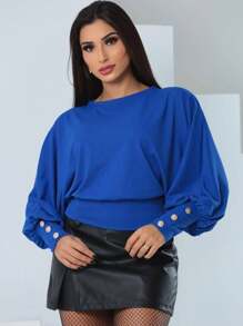 Women Blouses - 寶藍色 - 查看 1