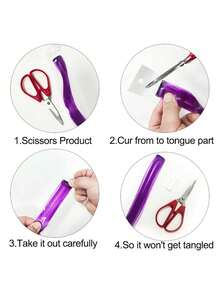 Pack of 12 Synthetic Hair Extensions Clip Hair Pink Red Green Grey Blue Yellow Orange Purple Colourful Women And Children Clip Hair Woven hair Clip extensions for Halloween and Christmas - Red - View 8