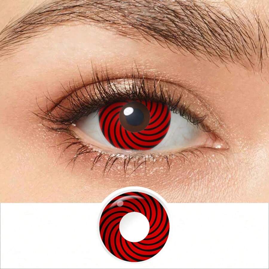 PsEYEche 14.5mm Colored Contacts 1 Pair Yearly Contact Lenses For