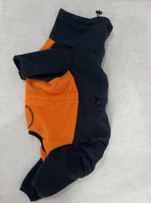 1件橙色大型犬柯基秋冬保暖絨毛外套,中大型犬犬外出/室內穿著保暖套裝 - 橘色 - 查看 3