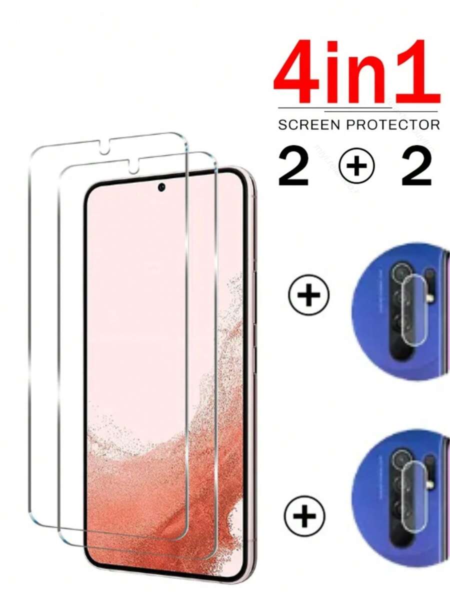 Protector 4 en 1 XMI REDMI 9 Micas Para Pantalla y Lente - transparente - Ver 1
