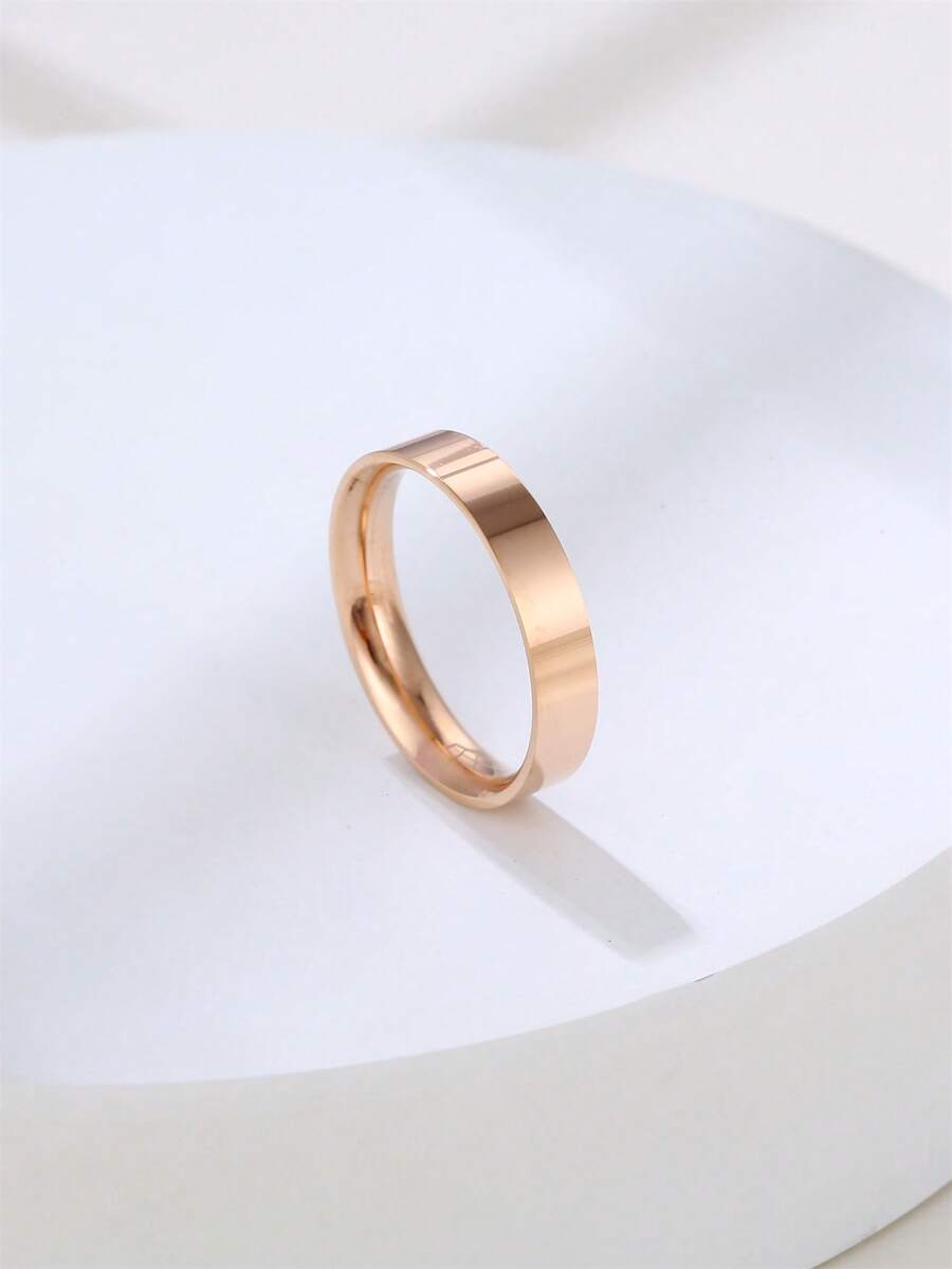 Anillo De Oro Rosa Adecuado Para Uso Diario - Oro rosa - Ver 1