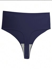 4 件/包 無縫高腰女式 T 背內褲 - 彩色 - 查看 6