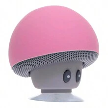 Mini Bocina Bluetooth Hongo Recargable - Rosa - Ver 2