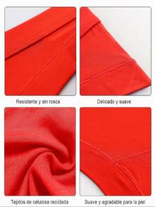 6 piezas Calzoncillos Triangulares De Color Puro Para Hombres,Calzoncillos Modal Para Hombres, Calzoncillos De Triángulo Transpirable Y Cómoda - XL - Ver 9