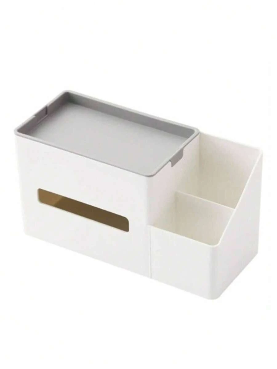 Multifunctional Tissue Box - White - View 1