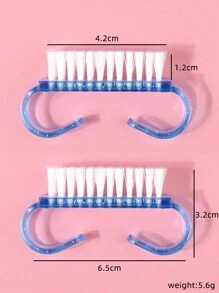 Set Di 10 Spazzole Per La Pulizia Degli Strumenti Per La Decorazione Unghie, Spazzola Per La Rimozione Di Polvere E Smog, Spazzola Semitrasparente Per La Pulizia, Piccola Spazzola A Corno, Spazzola Trasparente Per La Manutenzione