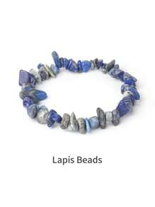 1pc Stone Decor Beaded Bracelet - Multicolor - View 29