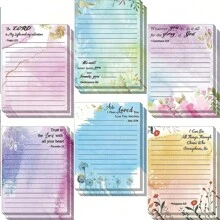 6pcs/set Notebook With Letter Print Cover - Multicolor - View 1