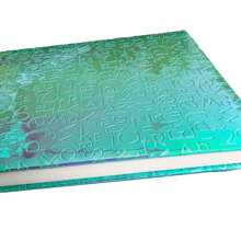 Cuaderno Tornasol Azul-Morado de Rayas - Azul menta - Ver 2