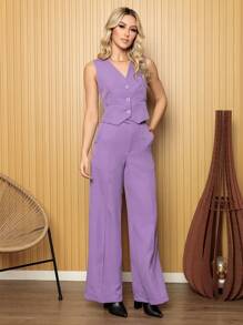 Women Two-piece Outfits - Màu Lilac Tím - Xem 5