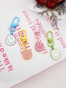 1套8入表情鑰匙扣、表情毛絨玩具、包配件 - 彩色 - 查看 4