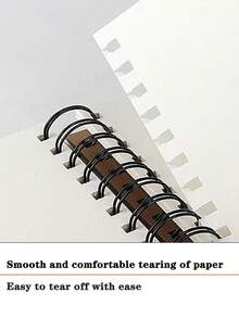 1本白色素描本,極簡厚實的素描繪畫本,適用於素描、水彩繪畫等 - 白色 - 查看 6