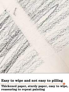 1本白色素描本,極簡厚實的素描繪畫本,適用於素描、水彩繪畫等 - 白色 - 查看 5