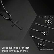 Dây chuyền mặt dây chuyền nam - Bố Mới - Đen - Xem 2