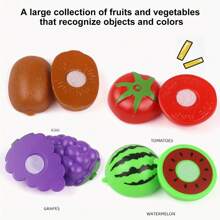 19pcs/Set Reusable Kitchen Food Toys - Kids Can Cut Fruits & Vegetables Anytime! - L - View 6