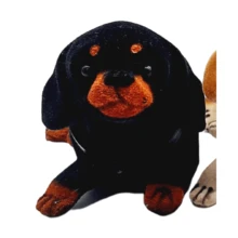 Cachorro Flocado Balança A Cabeça para Carro ou Estante - Preto - Visão 2