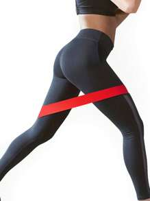 阻力环健身带适用于家庭健身、拉伸、力量训练、男女弹性健身带 - 紅色 - 查看 1