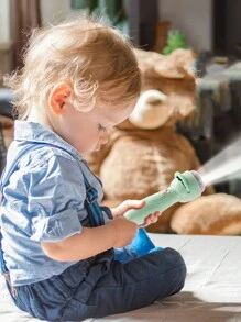 1 Pieza De Juguete De Linterna De Proyección De Dibujos Animados Al Azar Para Niños, Educativo Y Divertido - Multicolor - Ver 2