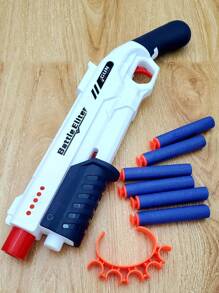 Single Foam Dart Gun Kit For Fun Outdoor Activities And Coordination Exercise For Children Aged 6+, Teenagers, Adults - White - View 3