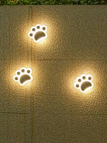 Lámpara con diseño de garra de gato [Luz cálida], iluminación de jardín exterior para caminos, patio, terraza - Amarillo - Ver 7