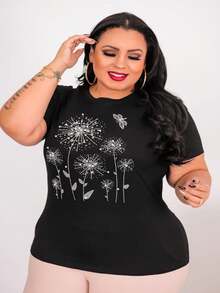 Women T-Shirts - 黑色 - 查看 3