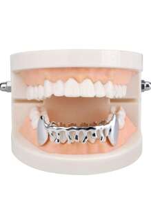 1pc Silver Flame Style Unisex Teeth Grillz - Silver - View 7