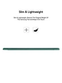 Case Compatible With Samsung Galaxy S6 Lite P610 P615 A7 A7 Lite A8.0 A10.1 A10.5 Tab A8 X205 X200 PU Tablet Cover Smart Case - Dark Green - View 8