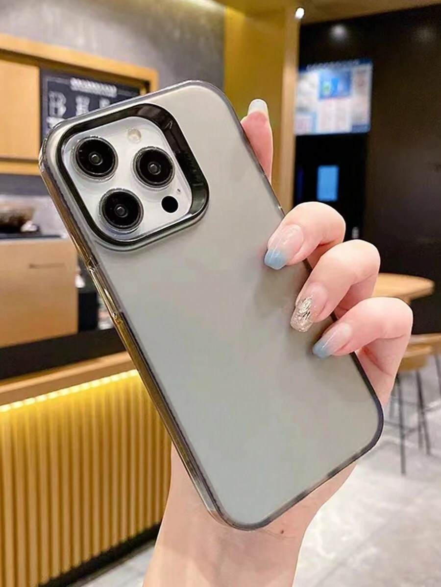 1入組電鍍霧面黑色手機殼 - 黑色 - 查看 1