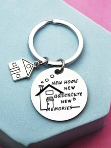 1pc For New Home Keychain New House Key Chain First Home Gift Housewarming Gift Realtor Closing Gifts House Keyring - Style One - View 2