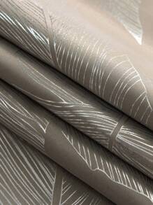 1pc Silver Printed Light-blocking Curtain - Grey - View 5