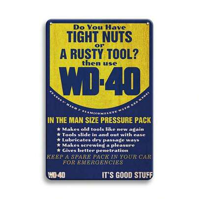 1 pezzo, Cartello da parete divertente per garage, "Hai dadi stretti o un attrezzo arrugginito?" Targa da parete, Cartello in metallo vintage per casa, garage, stanza degli uomini, bar, decorazione da parete, 8x12 pollici, Cartello vintage in metallo vintage