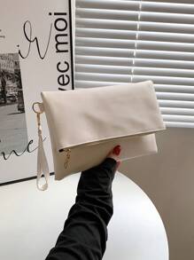 Luxury Dinner Bag, Evening Bag Glamorous, Elegant, Exquisite, Quiet Luxury Clutch Bag/Wristlet/Evening Envelope Bag For Lady, Woman, For Party Girl, Bride Perfect For Party, Wedding, Prom, Dinner/Banquet, Dinner/Banquet, Best Gift For Women Mom Teacher Friend Bridesmaid, Fashionable Clutch Bags For Woman - Beige - View 2