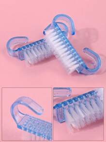 Set Di 10 Spazzole Per La Pulizia Degli Strumenti Per La Decorazione Unghie, Spazzola Per La Rimozione Di Polvere E Smog, Spazzola Semitrasparente Per La Pulizia, Piccola Spazzola A Corno, Spazzola Trasparente Per La Manutenzione