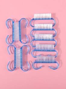 Set Di 10 Spazzole Per La Pulizia Degli Strumenti Per La Decorazione Unghie, Spazzola Per La Rimozione Di Polvere E Smog, Spazzola Semitrasparente Per La Pulizia, Piccola Spazzola A Corno, Spazzola Trasparente Per La Manutenzione