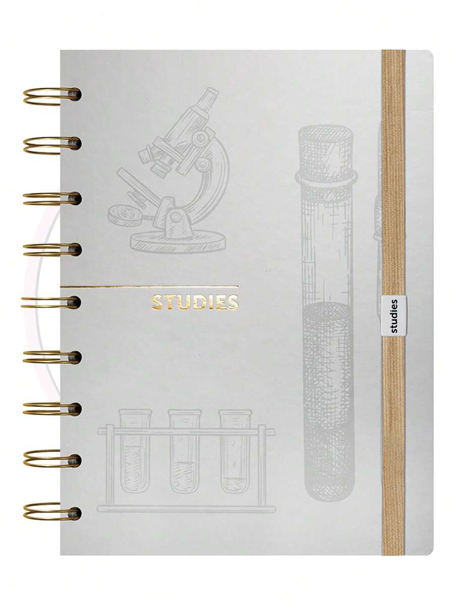 Caderno Reposicionável Médio Laboratório Studies – 1 UN - Multicolorido - Visão 1