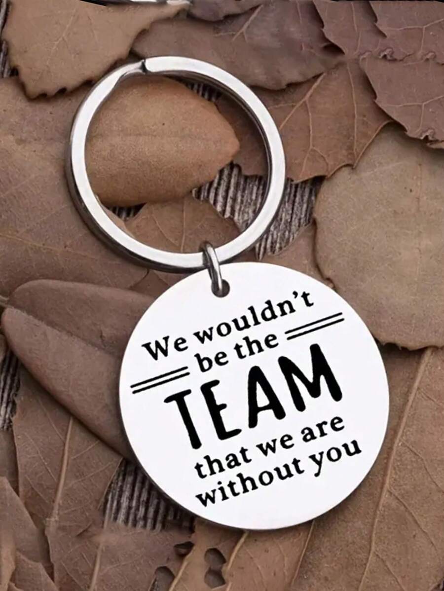 1個感謝同事老闆團隊讚賞禮物領導經理鎖匙扣女性禮物,如果沒有您的鎖匙扣,我們就不是現在的團隊了 - 銀色 - 查看 1