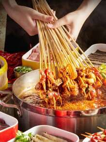 50支25厘米烤肉竹籤,適用於烤肉串,bbq,街頭美食,家庭使用,戶外露營野餐,宵夜小吃店和燒烤餐廳