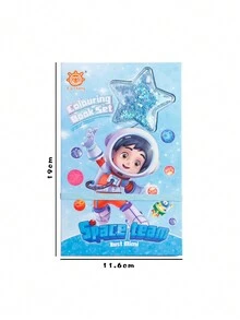 Pink Cartoon Pattern Portable Drawing Book Set - Multicolor - View 8