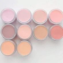 10件/套裸色亚克力粉，三合一裸色、棕色、中性色亚克力粉，适用于亚克力美甲、美甲雕刻、法式美甲延长，适合女性作为礼物，每瓶10克，裸色系列，亚克力浸粉，适用于DIY美甲艺术、美甲饰品、美甲用品、亚克力按压式美甲片 - 粉色 - 查看 6