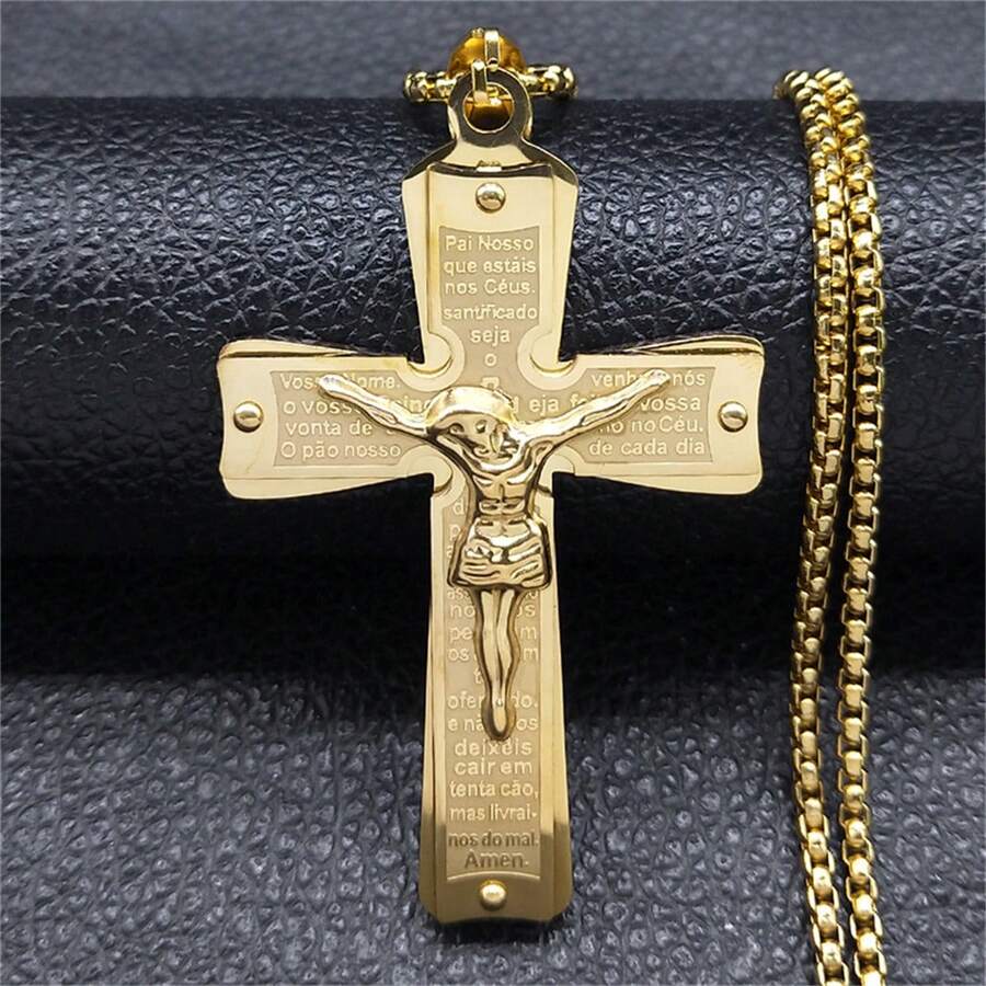 Dây chuyền mặt dây chuyền nam - Vàng - Xem 1