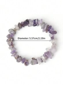 1pc Stone Decor Beaded Bracelet - Multicolor - View 9