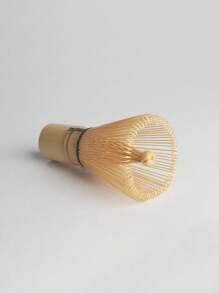 Japanese Ceremony Bamboo Matcha Whisk For Mixing Powdered Tea, Coffee And Green Tea With Stand - Wood Color - View 9