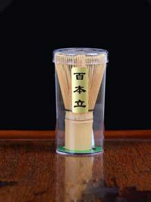 Japanese Ceremony Bamboo Matcha Whisk For Mixing Powdered Tea, Coffee And Green Tea With Stand - Wood Color - View 8