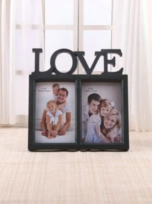 1 Cadre Photo D'amour, Convient Pour L'anniversaire Du Petit Ami Et De La Petite Amie, Les Cadeaux Romantiques Des Couples - Offrez-lui Ou À Elle Un Cadeau Avec Du Papier Photo Aléatoire