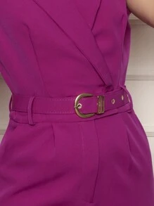 Women Jumpsuits - 玫瑰紅 - 查看 3