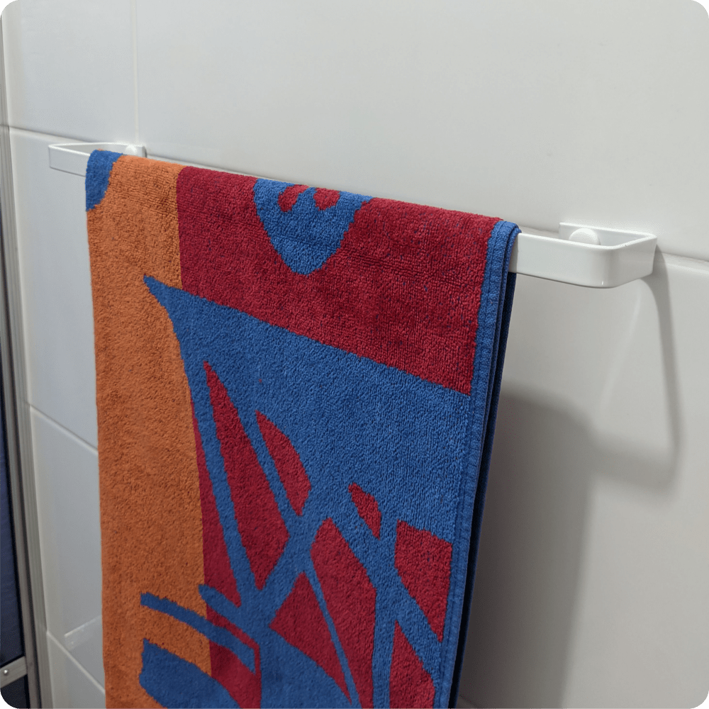 Porta Toalha Para Banheiro Parede Supremo 50cm