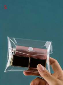 1/3pcs PVC Transparent Makeup Brush Organizer Bag, Cosmetics Stationery Storage Bag, Minimalist Clear Makeup Storage Bag For Hometravel Essentials Vacation Holiday Back To School Supplies School Stuff School Essentials Bag For School Makeup Bag Travel Bag For Women Make Up Bag - Clear - View 2