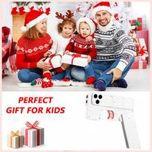 Toy Gun Soft Bullet, Handgun Disguised as a Cell Phone Case, Cool Toy Pistol Foam Blaster, Shell Ejecting Shooting Games Educational Model Toy Guns for Boys, Great Gifts for Kids Girls Boys - Đỏ và trắng - Xem 8