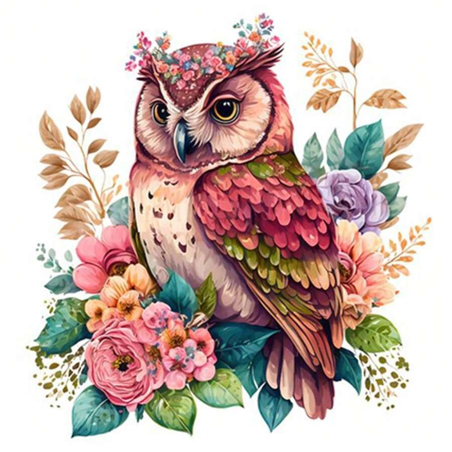 成人 5d Diy 鑽石畫套件 初學者 5d 鑽石畫藝術套件,水彩動物 Diy 油漆帶圓形全鑽水鑽藝術刺繡工藝家居牆壁裝飾